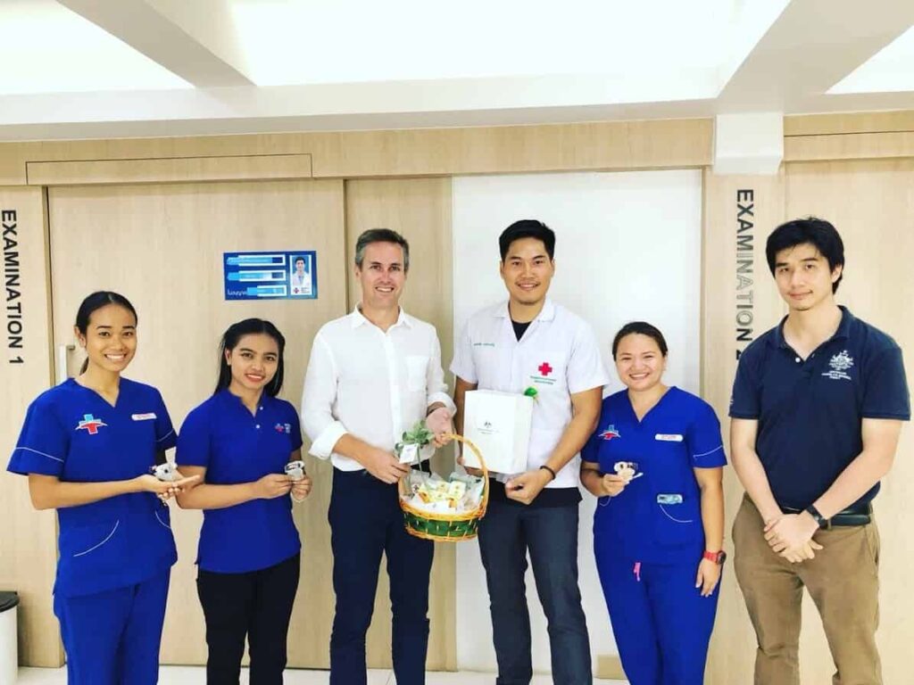 Australian consulate with doctor